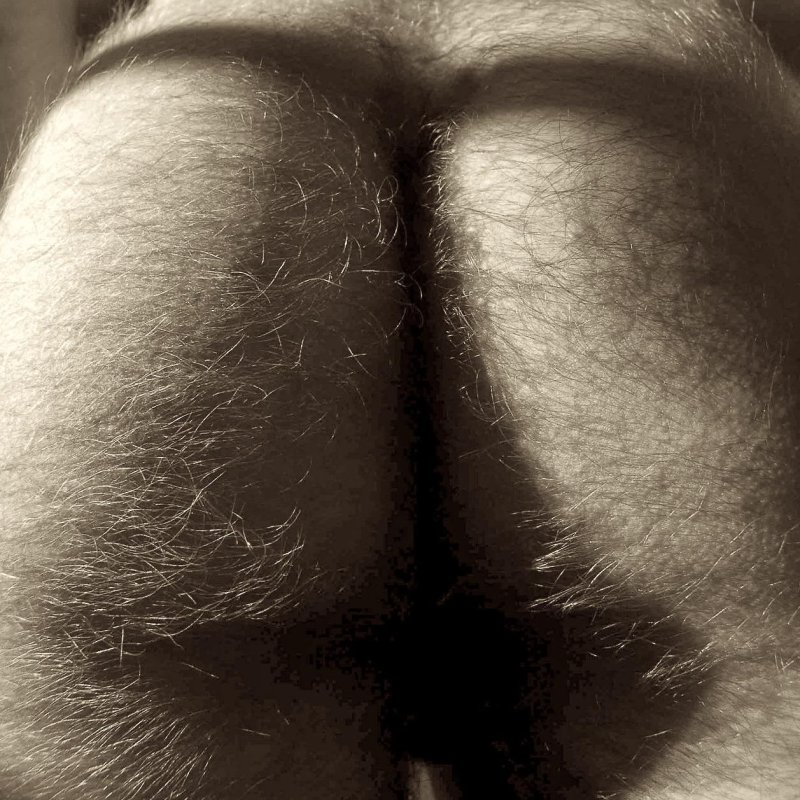 Beautiful hairy buttocks