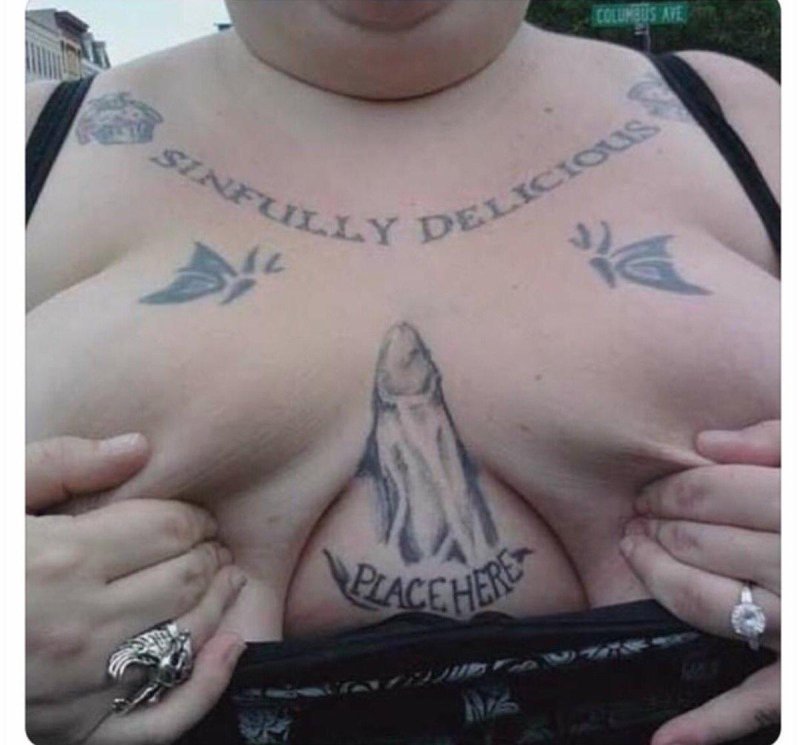 Woman with tattoos