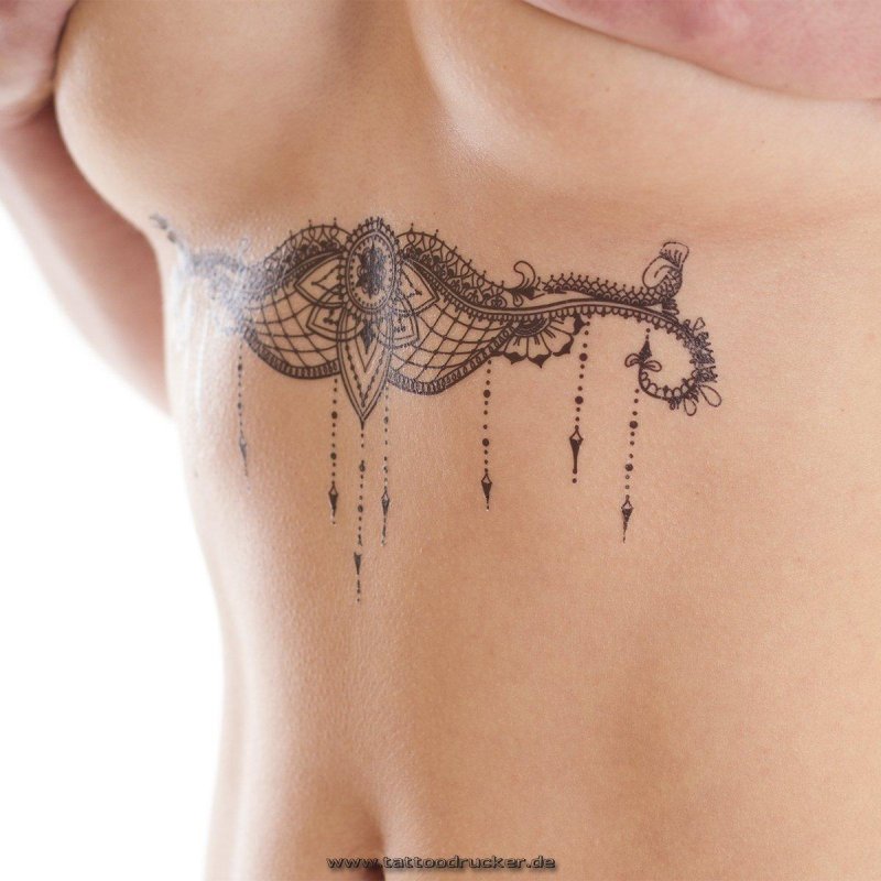 Tattoos under the chest women