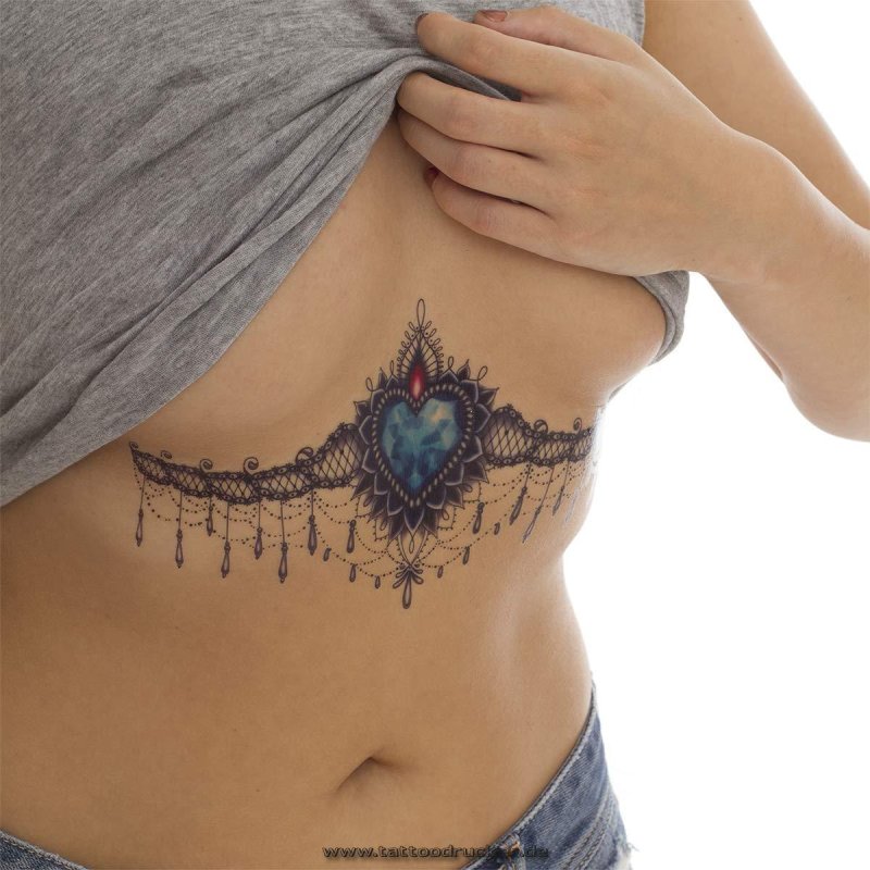 Tattoo under the sternum