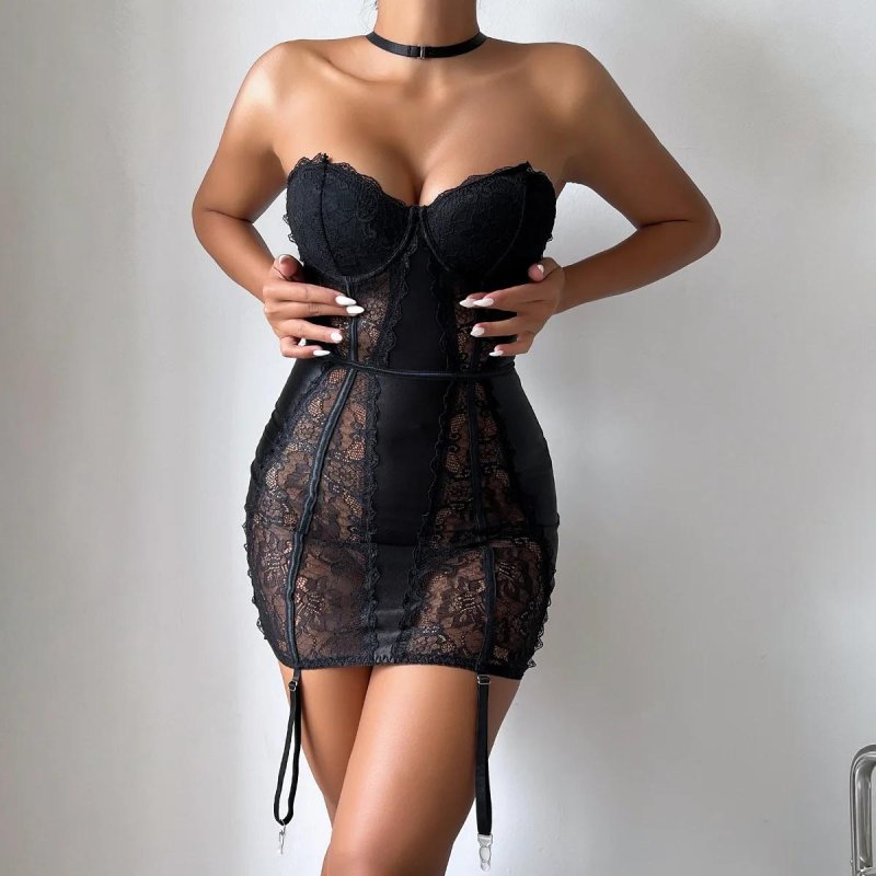 Erotic lace dress
