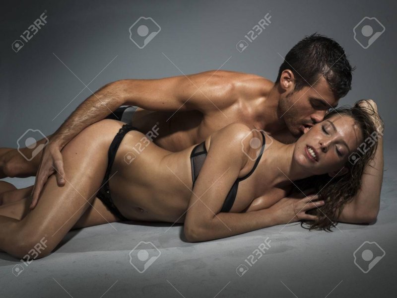 Erotic photo shoot man and woman