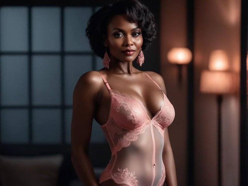 Woman in underwear