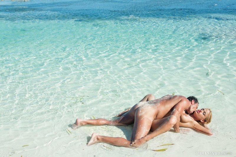 On the beach porn