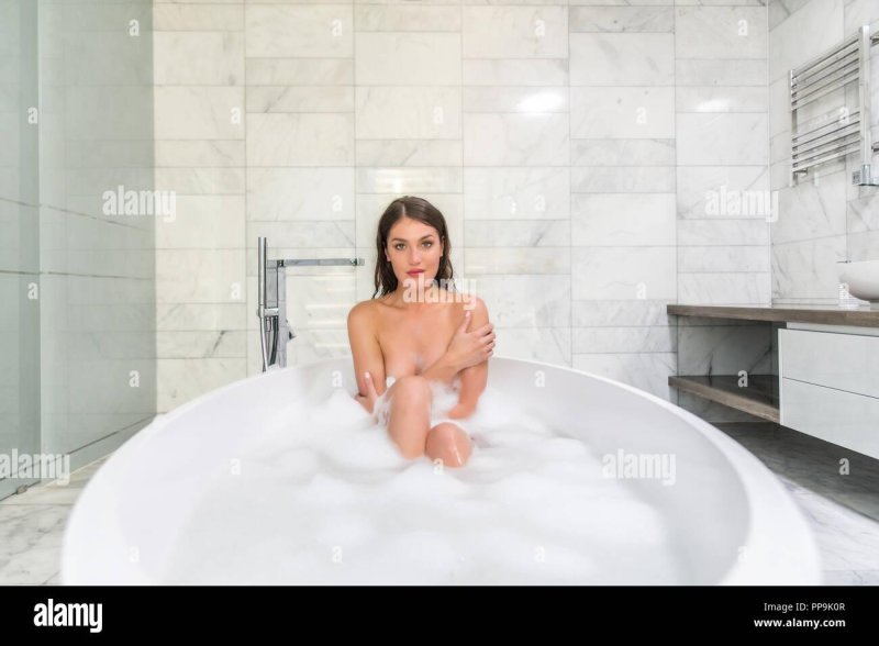 Girl in a bath