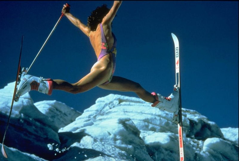 Shpagat skiing