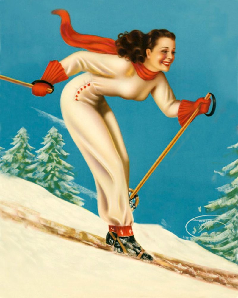 Retro skis