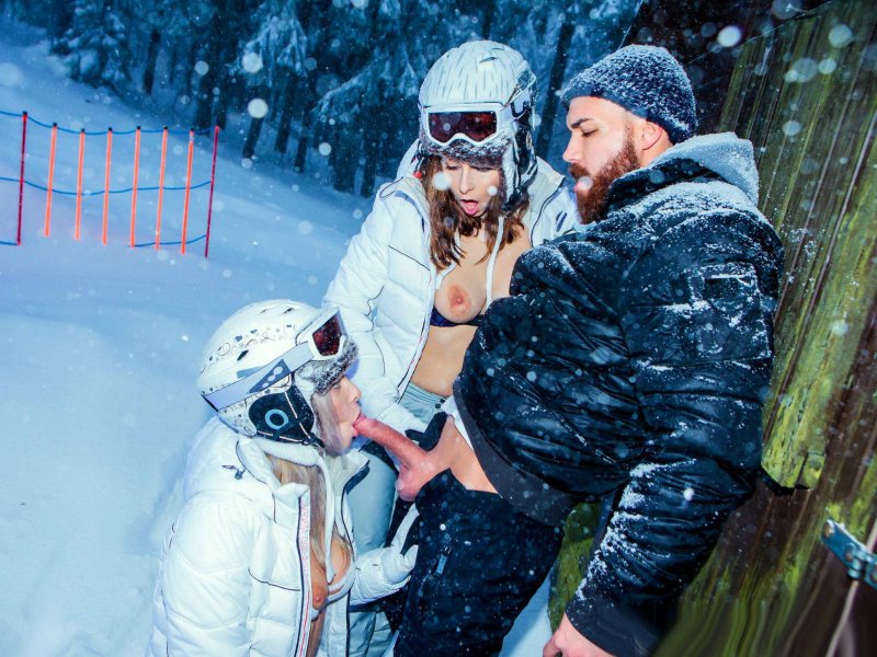 Porn at a ski resort