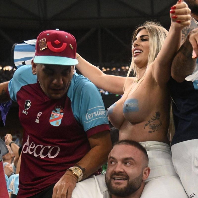 Argentina fans on the finale