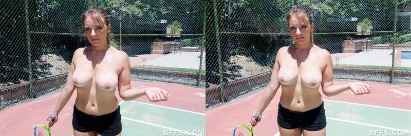 Naked athletes tennis players