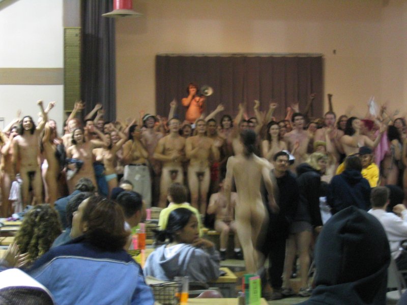 Naked at a lecture