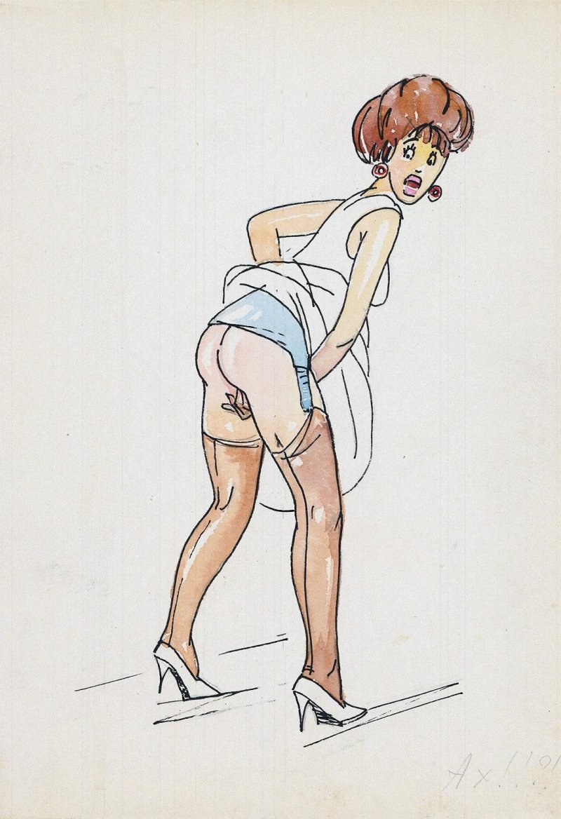 Retro drawings porn