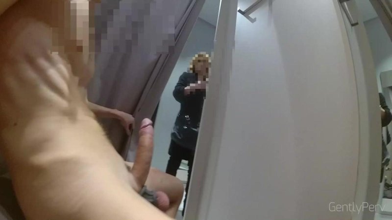 Masturbation in the fitting room