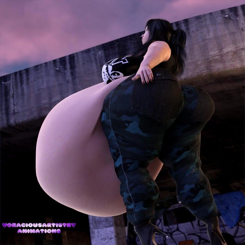 The ass is large